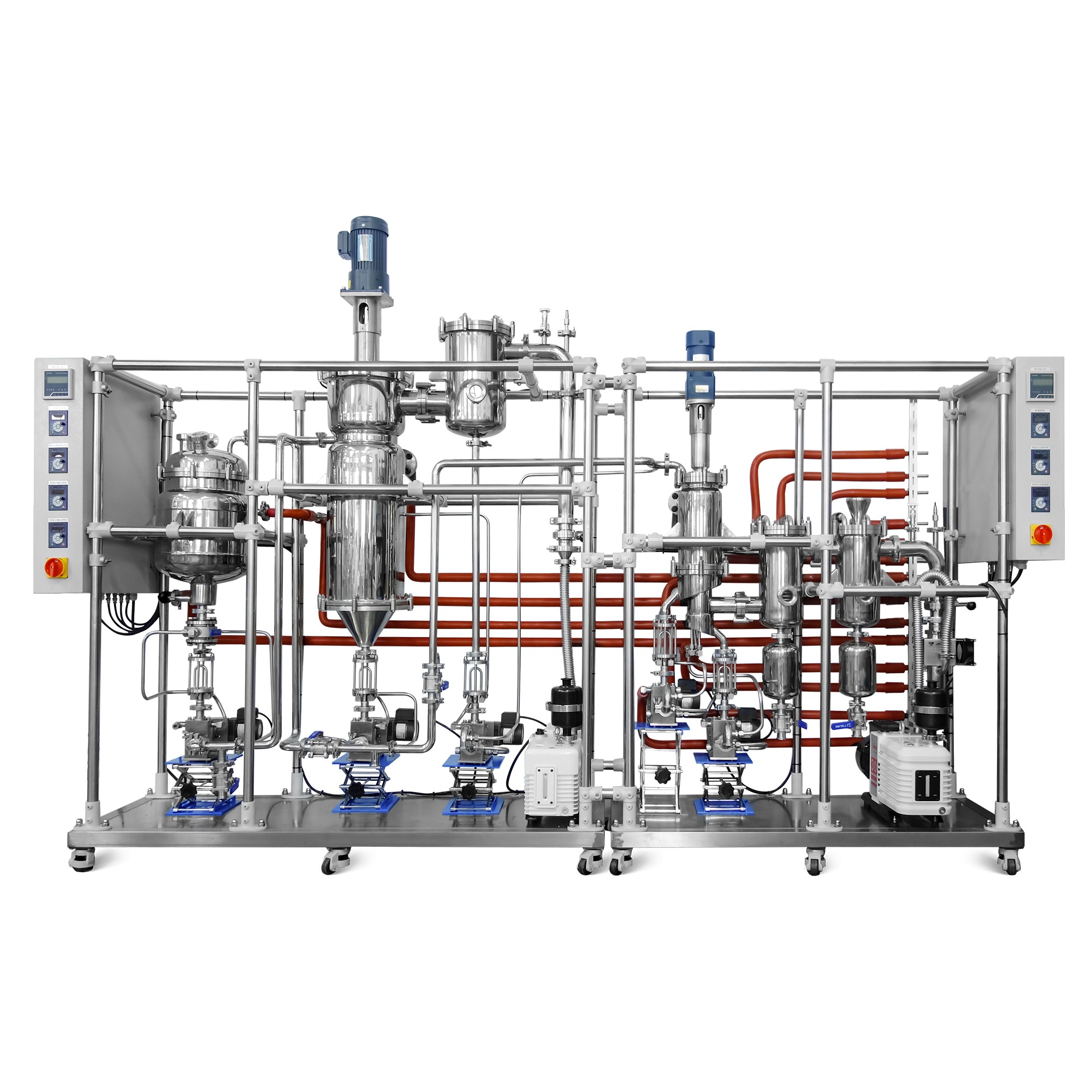 不銹鋼短程分子蒸餾+不銹鋼薄膜蒸發(fā)器