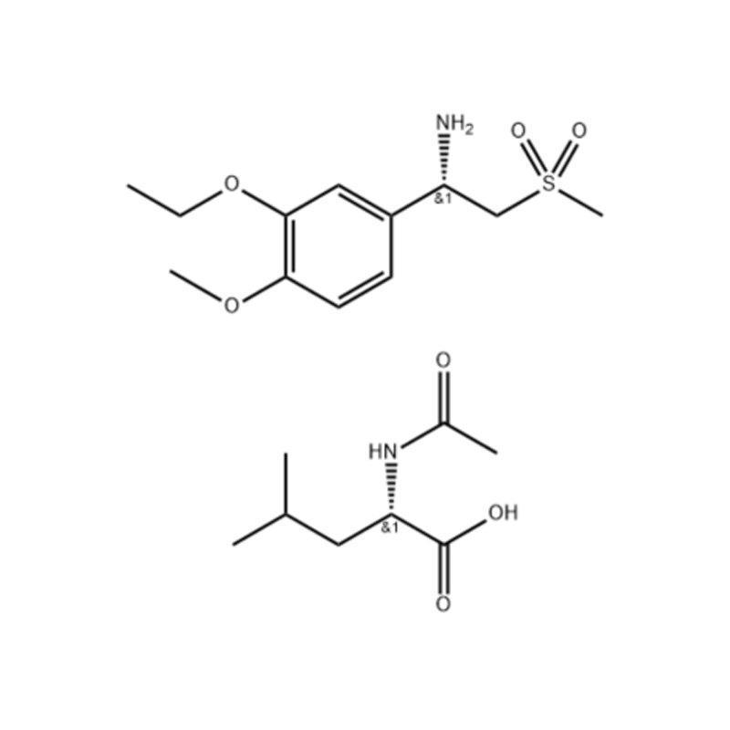 (S)?- 1-(3- 乙氧基-4- 甲氧基苯基)-2-(甲基磺酰基)乙胺 N- 乙?；?L-亮氨酸鹽