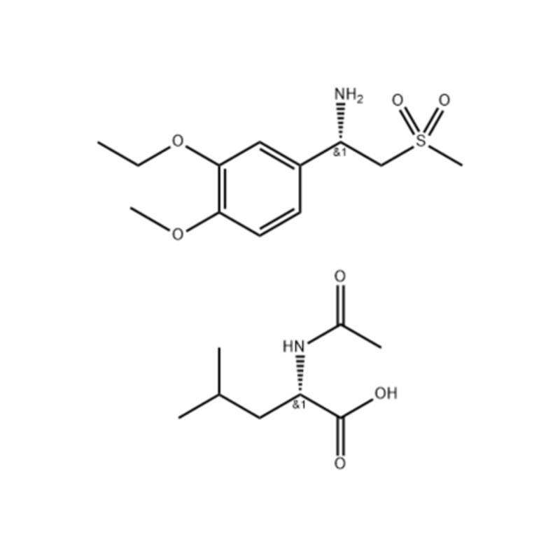 (S)?- 1-(3- 乙氧基-4- 甲氧基苯基)-2-(甲基磺酰基)乙胺 N- 乙?；?L-亮氨酸鹽