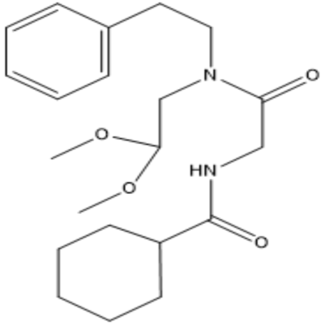 N-（缩乙醛二甲醇-N-（2-苯基乙基）乙酰胺-2’-（N-环己甲酰））