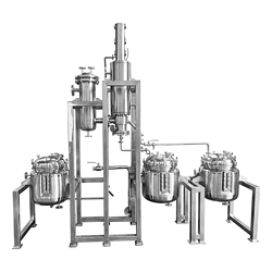 工业商用短程薄膜分子蒸馏蒸发器系统真空分子蒸馏设备