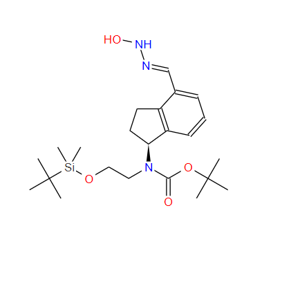 (S)-(2-((叔丁基二甲基甲硅烷基)氧基)乙基)(4-(n-羥基甲脒基)-2,3-二氫-1H-茚-1-基)氨基甲酸叔丁酯
