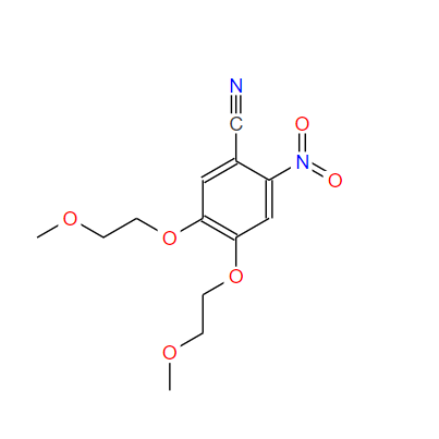 4,5-双(2-甲氧基乙氧基)-2-硝基苯甲腈