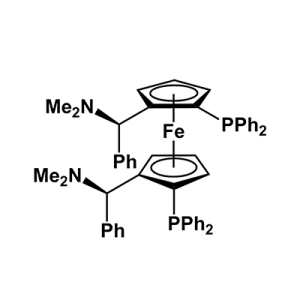 (S,S)-(-)-2,2'-双[(R)-(N,N-二甲胺基)(苯基)甲基]-1,1'-双(二苯基膦)二茂铁 （双侧点手性均为R）