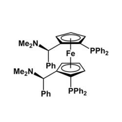 (S,S)-(-)-2,2'-双[(R)-(N,N-二甲胺基)(苯基)甲基]-1,1'-双(二苯基膦)二茂铁 （双侧点手性均为R）