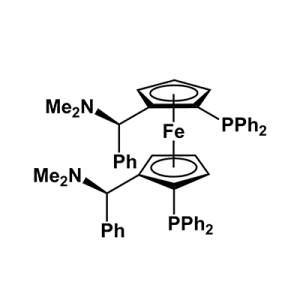 (S,S)-(-)-2,2'-双[(R)-(N,N-二甲胺基)(苯基)甲基]-1,1'-双(二苯基膦)二茂铁 （双侧点手性均为R）