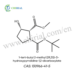 1-(叔丁基) 2-甲基 (2R,3S)-3-羥基吡咯烷-1,2-二羧酸酯 CAS 130966-41-5