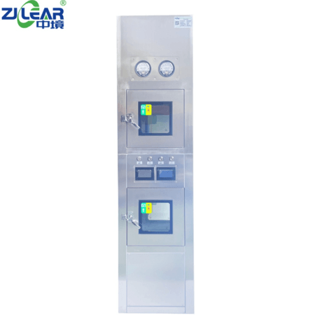 Clean Room Passbox with Dynamic Self-Cleaning and UV Sterilization