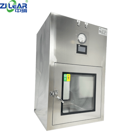 Self-Cleaning Laminar Pass Box for Cleanroom Component as Transfer Window