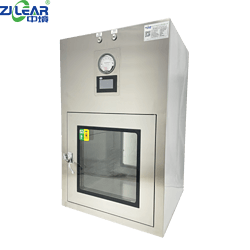 Self-Cleaning Laminar Pass Box for Cleanroom Component as Transfer Window