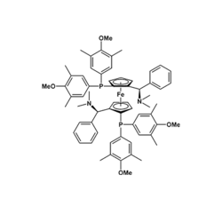 (S,S)-(-)-2,2'-双[-(N,N-二甲胺苯基甲基-1,1'-双二(3,5-二甲基-4-甲氧基苯基)磷]二茂铁