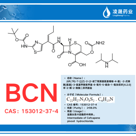 BCN（纯度≥98.0%）盐酸头孢卡品酯的中间体