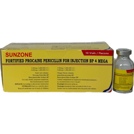 FORTIFIED PROCAINE PENICILLIN FOR INJECTION 4 Mega