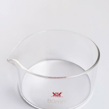 玻璃结晶皿具嘴80/100/150/200mm化工化学实验室玻璃器皿