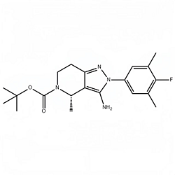 (S)-3-氨基-2-(4-氟-3,5-二甲基苯基)-4-甲基-2,4,6,7-四氢-5H-吡唑并[4,3-C]吡啶-5-羧酸叔丁酯