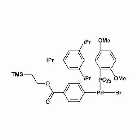 [2-(二环己基膦)-3,6-二甲氧基-2′,4′,6′-三异丙基-1,1′-联苯](4-((2-(三甲基硅基)乙氧基)羰基)苯基-1-基)溴化钯