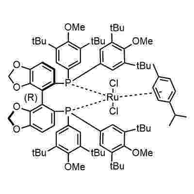 Chloro{(R)-(-)-5,5'-bis[di(3,5-di-t-butyl-4-methoxyphenyl)phosphino]-4,4'-bi-1,3-benzodioxole}(p-cymene)ruthenium(II)chloride