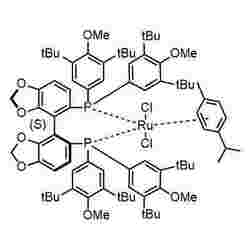 Chloro{(S)-(+)-5,5'-bis[di(3,5-di-t-butyl-4-methoxyphenyl)phosphino]-4,4'-bi-1,3-benzodioxole}(p-cymene)ruthenium(II)chloride
