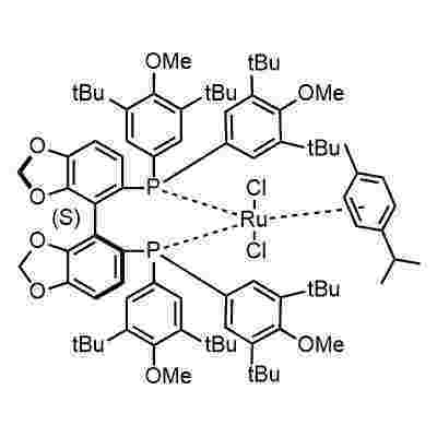 Chloro{(S)-(+)-5,5'-bis[di(3,5-di-t-butyl-4-methoxyphenyl)phosphino]-4,4'-bi-1,3-benzodioxole}(p-cymene)ruthenium(II)chloride