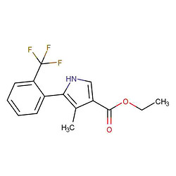 4-甲基-5-{2-(三氟甲基)苯基}1H-吡咯-3-羧酸乙酯