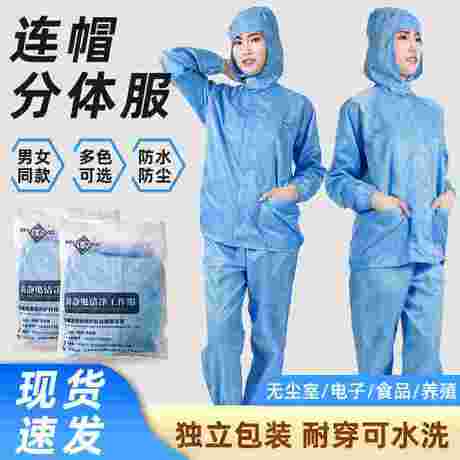 洁净服连帽分体服