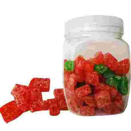 4D Soft Fruit Flavor Jelly  Gummy Candy Halal Corn Candy in Bottle