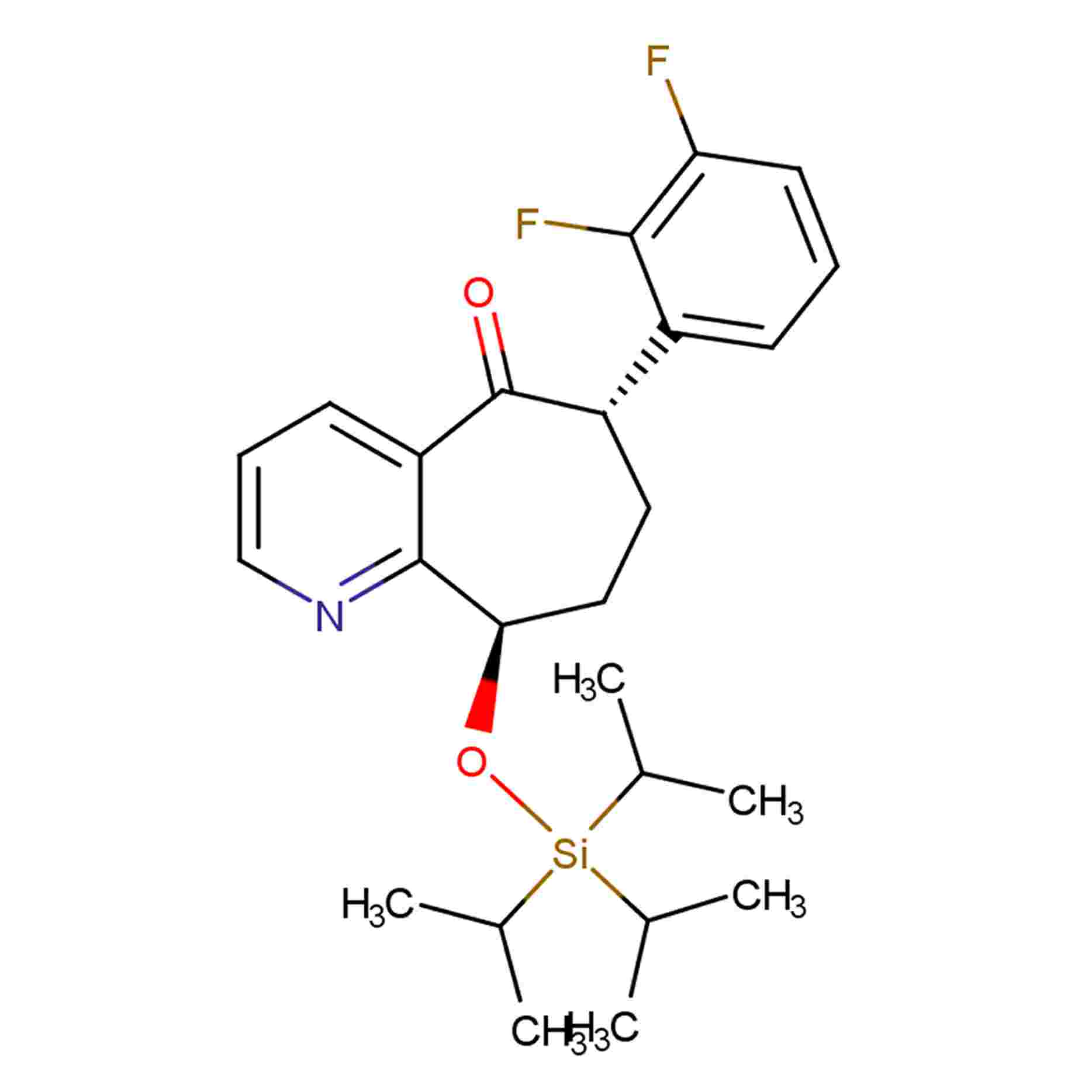 (6S,9R)-6-(2,3-二氟苯基)-6,7,8,9-四氫-9-[[三(1-甲基乙基)甲硅烷基]氧基]-5H-環(huán)庚并[b]吡啶-5-酮