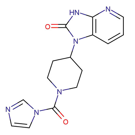 1,3-二氢-1-[1-(1H-咪唑-1-基羰基)-4-哌啶基]-2H-咪唑并[4,5-b]吡啶-2-酮