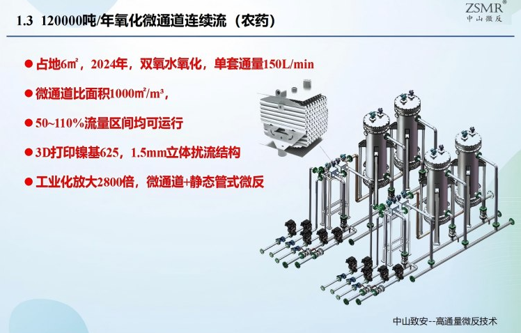12萬噸/年微反連續(xù)流