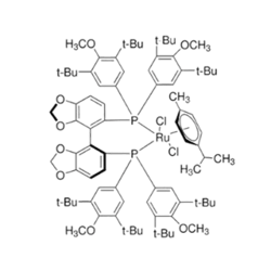 氯[(S)-(+)-5,5′-雙[二(3,5-二-叔丁基-4-甲氧基苯基)膦]-4,4′-二-1,3-苯并二茂](P-傘花素)氯化釕(II)