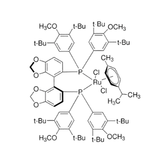 氯[(S)-(+)-5,5′-双[二(3,5-二-叔丁基-4-甲氧基苯基)膦]-4,4′-二-1,3-苯并二茂](P-伞花素)氯化钌(II)