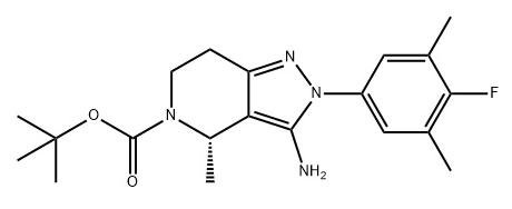 (S)-3-氨基-2-(4-氟-3,5-二甲基苯基)-4-甲基-2,4,6,7-四氫-5H-吡唑并[4,3-C]吡啶-5-羧酸叔丁酯