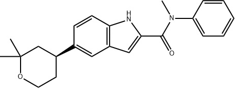 (S)-5-(2,2-二甲基四氢-2H-吡喃-4-基)-N-甲基-N-苯基-1H-吲哚-2-甲酰胺