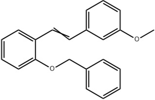 2-芐氧基-3'-甲氧基二苯乙烯