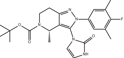 (S)-2-(4-氟-3,5-二甲基苯基)-4-甲基-3-(2-氧代-2,3-二氫-1H-咪唑-1-基)-2,4,6,7-四氫-5H-吡唑并[4,3-C]吡啶-5-羧酸叔丁酯