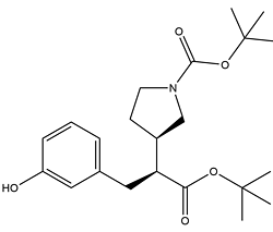 （R）-3-（（S）-1-（叔丁氧基）-3-（3-羟基苯基）-1-氧代丙-2-基）吡咯烷-1-甲酸叔丁酯