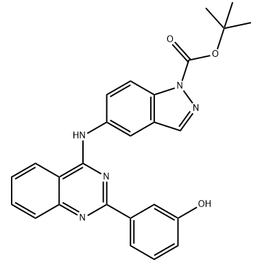 5 - ((2-(3-羟基苯基)喹唑啉-4-基)氨基)-1H-吲唑-1-羧酸叔丁酯