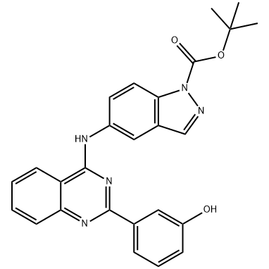 5 - ((2-(3-羟基苯基)喹唑啉-4-基)氨基)-1H-吲唑-1-羧酸叔丁酯