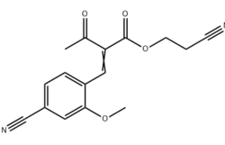 2-氰乙基2-(4-氰基-2-甲氧基亚苄基) -3-氧代丁酸酯