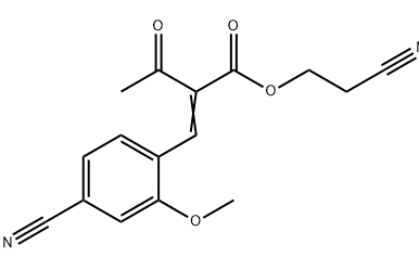 2-氰乙基2-(4-氰基-2-甲氧基亚苄基) -3-氧代丁酸酯