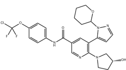 3-Pyridinecarboxamide, N-[4-(chlorodifluoromethoxy)phenyl]-6-[(3R)-3-hydroxy-1-pyrrolidinyl]-5-[1-(tetrahydro-2H-pyran-2-yl)-1H-pyrazol-5-yl]-