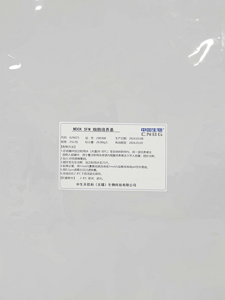 MDCK细胞无血清培养基