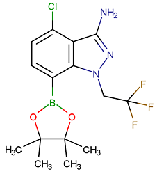 4-氯-7-(4,4,5,5-四甲基-1,3,2-二氧杂硼烷-2-基)-1-(2,2,2-三氟乙基)-1H-吲唑-3-胺