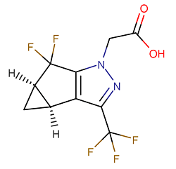 2-((3BS,4AR)-5,5-二氟-3-(三氟甲基)-3B,4,4A,5-四氫-1H-環(huán)丙烯并[3,4]環(huán)戊二烯并[1,2-C]吡唑-1-基)乙酸