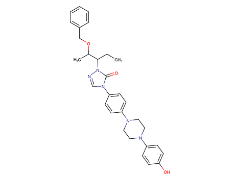 2-[(1S,2S)-1-乙基-2-苄氧基丙基]-2,4-二氢-4-[4-[4-(4-羟基苯基)-1-哌嗪基]苯基]-3H-1,2,4-三氮唑-3-酮