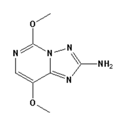 5,8-二甲氧基-[1,2,4]三唑[1,5-c]嘧啶-2-胺（三唑嘧啶胺）