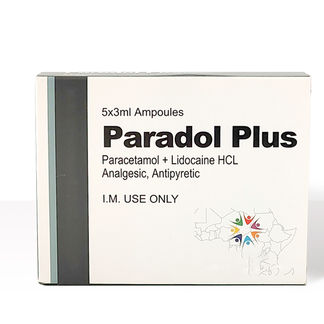 Paracetamol + Lidocaine HCLAnalgesic, Antipyretic