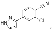 2-氯-4-(1H-吡唑-3-基)苯甲腈