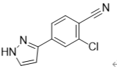 2-氯-4-(1H-吡唑-3-基)苯甲腈