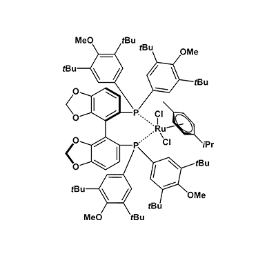 氯[(R)-(-)-5,5′-双[二(3,5-二-叔丁基-4-甲氧基苯基)膦]-4,4′-二-1,3-苯并二噁茂](p-伞花素)氯化钌(II)